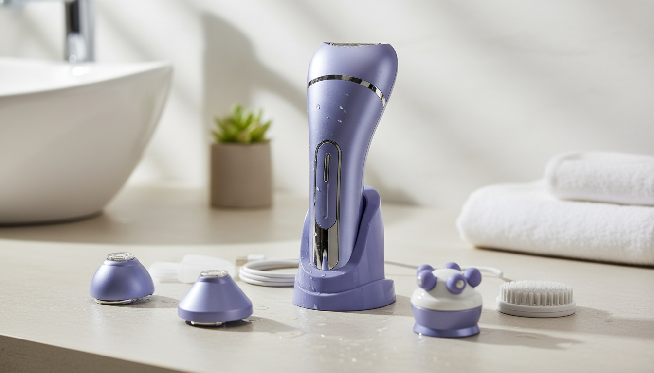 7-in-1 Electric Shaver Trimmer Routine for Women