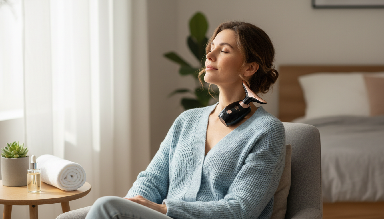 Vibrating Neck & Face Massager: How to Use It Safely