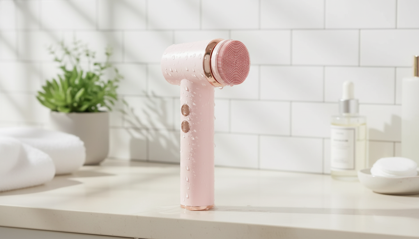 Waterproof 4-in-1 Facial Cleansing Brush: Cleanse & Glow
